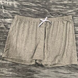 Gray Lounge Pj Shorts with Drawstring by JB Size L